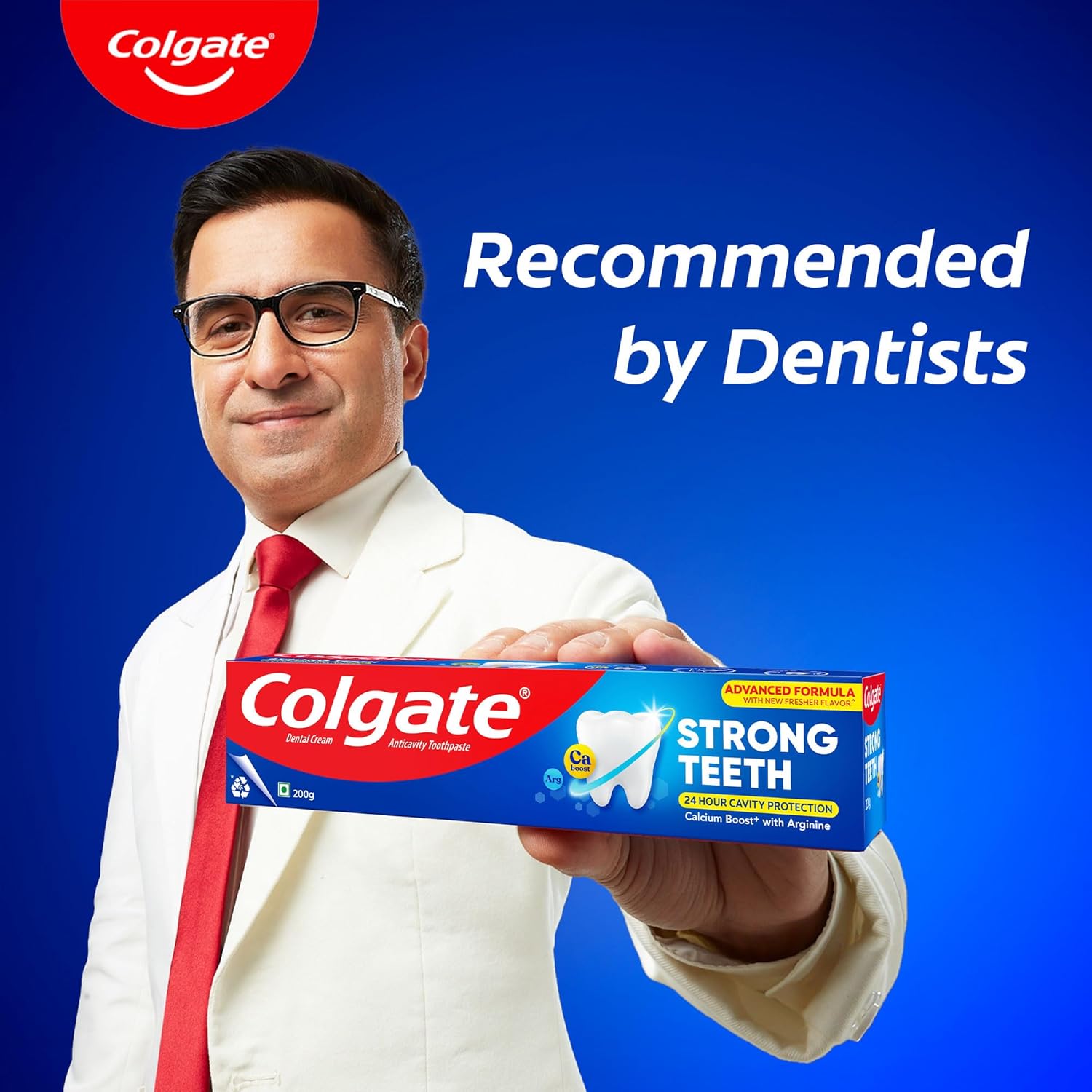 Colgate Strong Teeth Toothpaste with Amino Shakti for Cavity Protection Toothpaste (200 g)