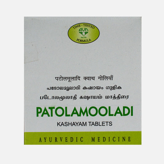 AVN AYURVEDA PATOLAMOOLADI KASHAYAM TABLETS – 120 NOS For itching and pigmentation