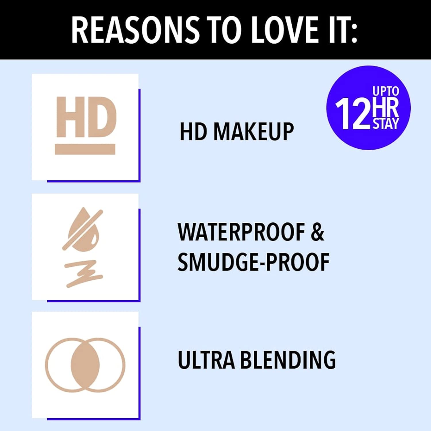 Blue Heaven HD All In One Makeup Stick, Full-Coverage, Natural Finish, Honey, All, 10g