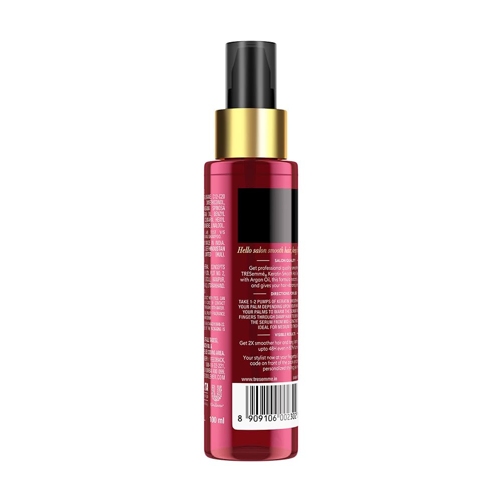 TRESemmé Keratin Smooth Serum 100ml With Keratin Protein and Argan Oil |
