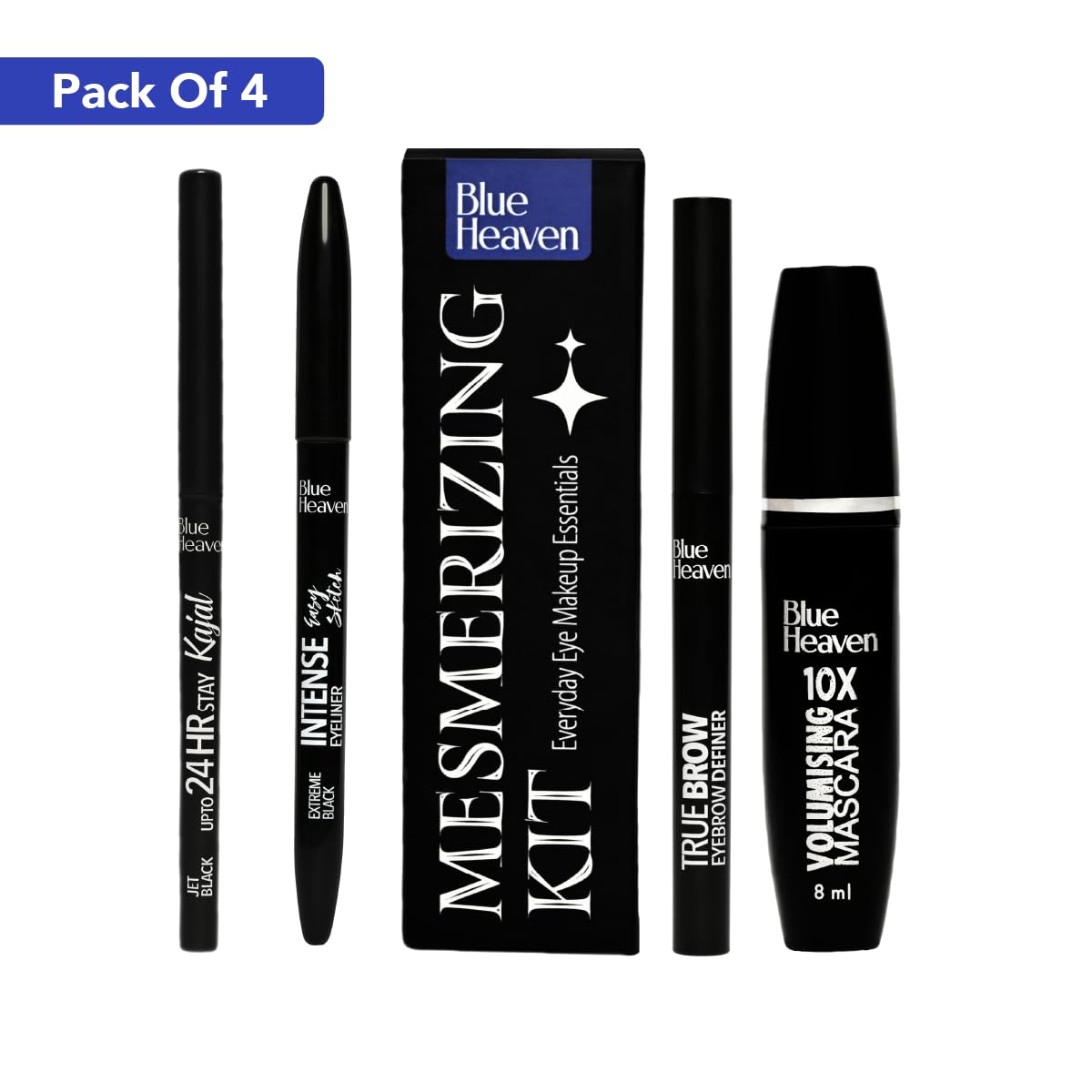 Blue Heaven Mesmerising Eye Kit Combo Pack of 4