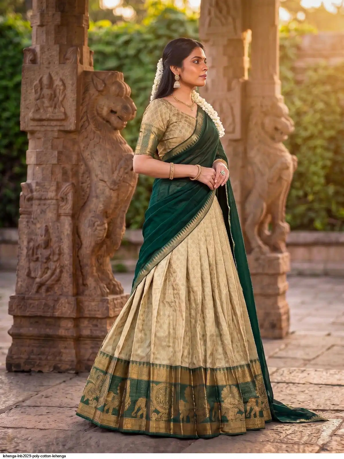LEHENGA LNB2029 POLY COTTON LEHENGA