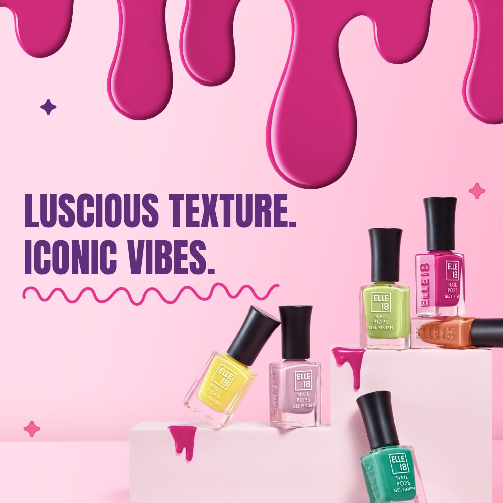 Elle 18 Nail Pop Gel Finish -G6 10ml