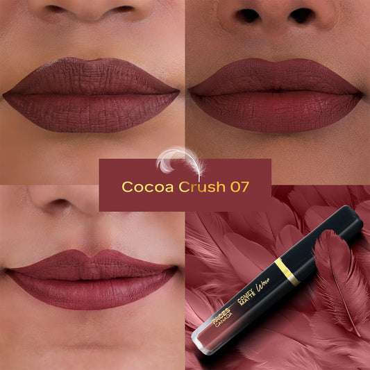 FACES CANADA Comfy Matte Wow Liquid Lipstick - Cocoa Crush 07 (Brown) 3.8ml