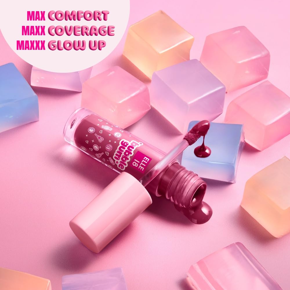 Elle 18 Bubblegum Lip Cloud, Liquid Lipstick - Maple Rush, Mousse Finish|4 ml
