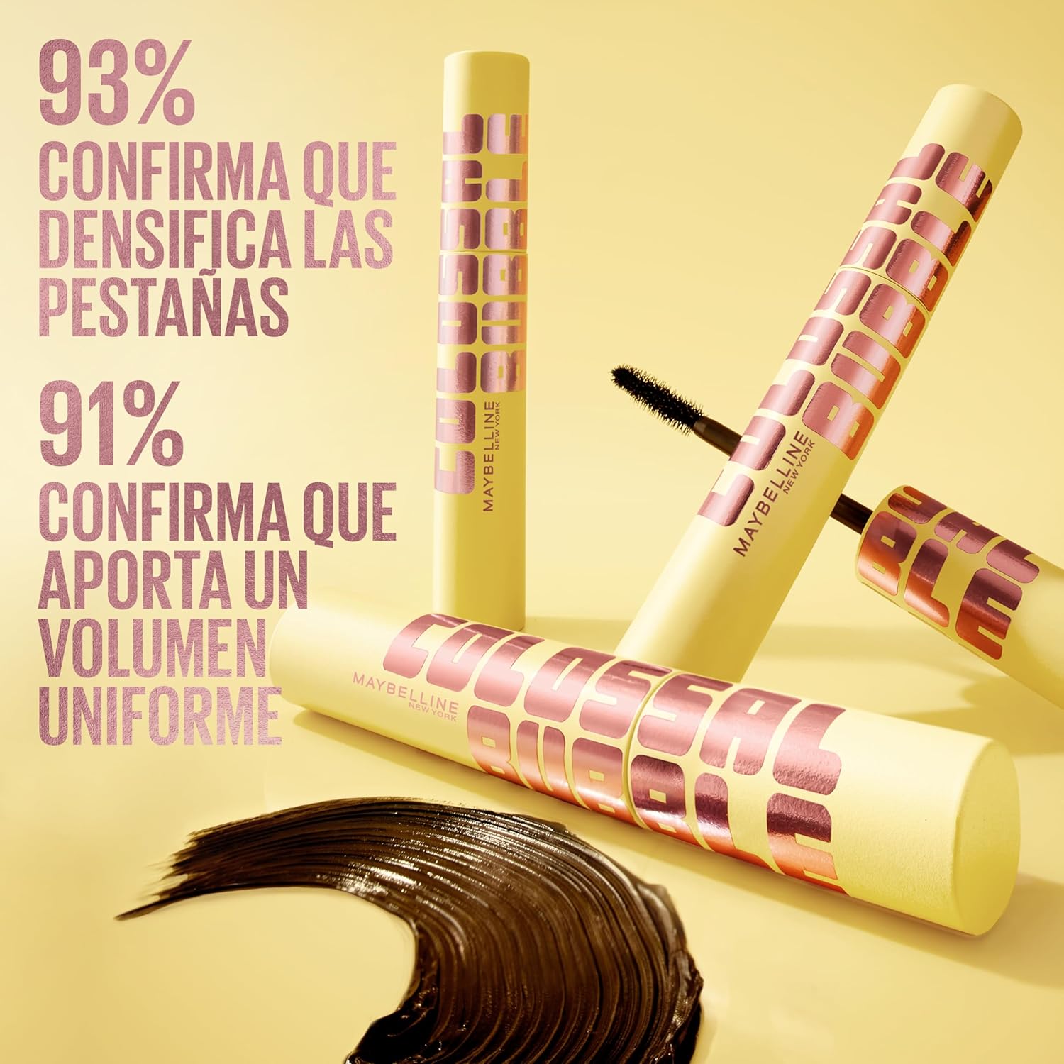Maybelline New York Colossal Bubble Volumizing Mascara Waterproof, Noir black, Volumizing, 8.75 ml