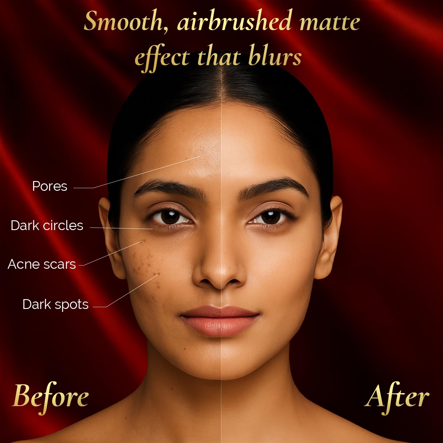 FACES CANADA 3in1 Hydra Matte Compact Powder - Beige 02, 9g | Foundation + Moisturizer + Sunscreen SPF 15 | Mattifying | Controls Oil & Sweat | Conceals Dark Spots & Acne Scars | Buildable Coverage | Lightweight