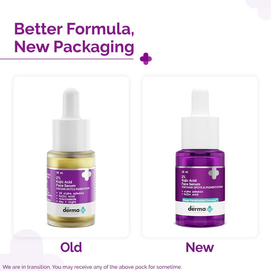 The Derma Co. 2% Kojic Acid Face Serum with Alpha Arbutin - 10 ml