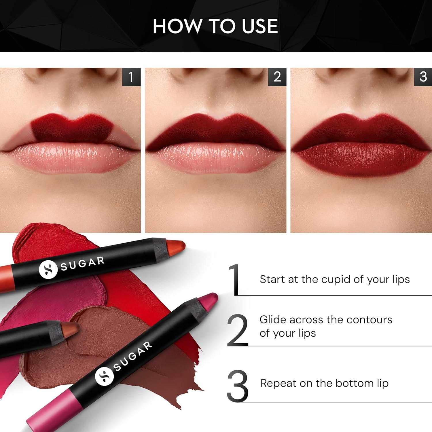 SUGAR Cosmetics Matte as Hell Crayon Lipsticks for Women | Lasts Up To 8+ Hours | Lip Crayon with Sharpener | 2.8gm - 24 Rachel Berry