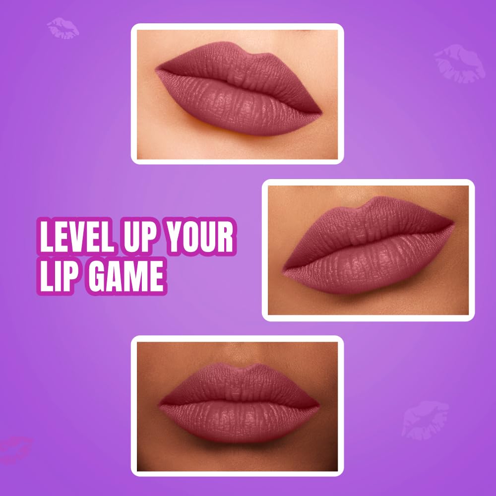 Elle 18 Color Pops Matte, Nude Nectar, Matte Finish, Moisturising Bullet Lipstick, Infused with Shea Butter and Jojoba Oil| 4.3g