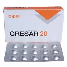 Cresar 20mg Tablet – 15 Tablets For Hypertension (high blood pressure)