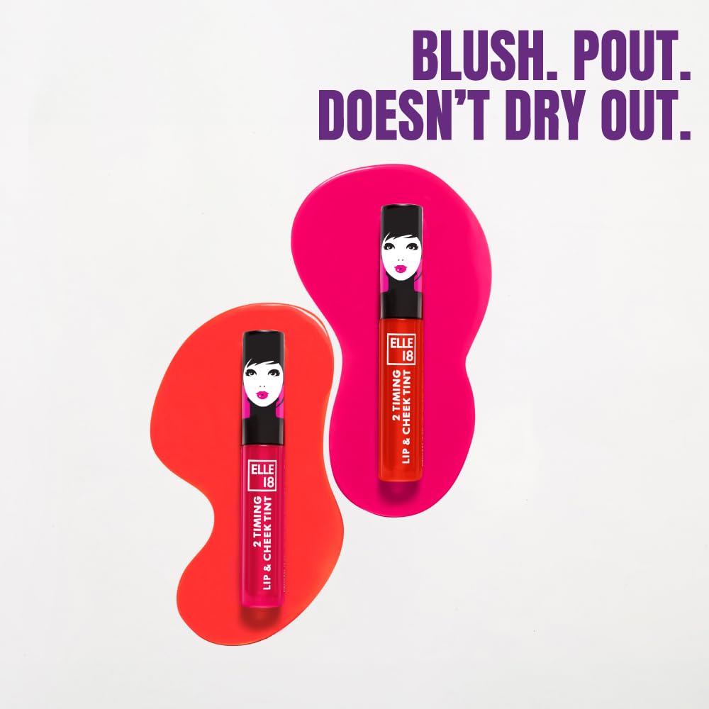 Elle18 2Timing Lip& Cheek Tint CandyFloss 4ml