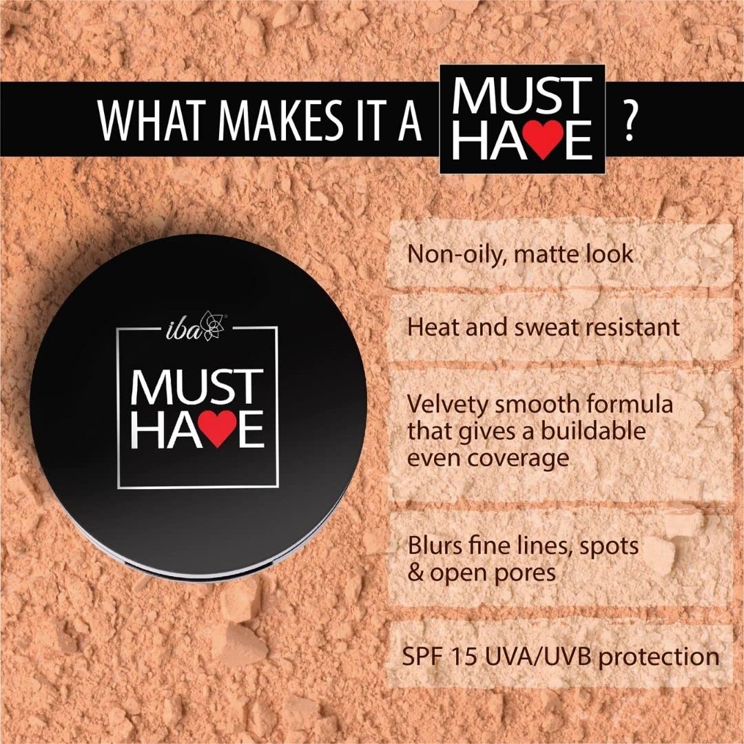 Iba Must Have Velvet Matte Pressed Compact Powder - Pure Ivory, 9G