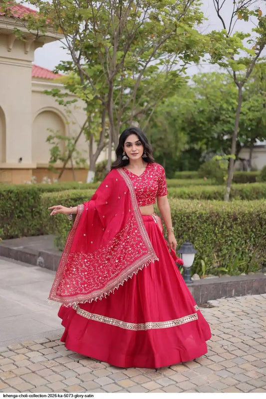 LEHENGA CHOLI COLLECTION 2026 KA 5073 GLORY SATIN 3