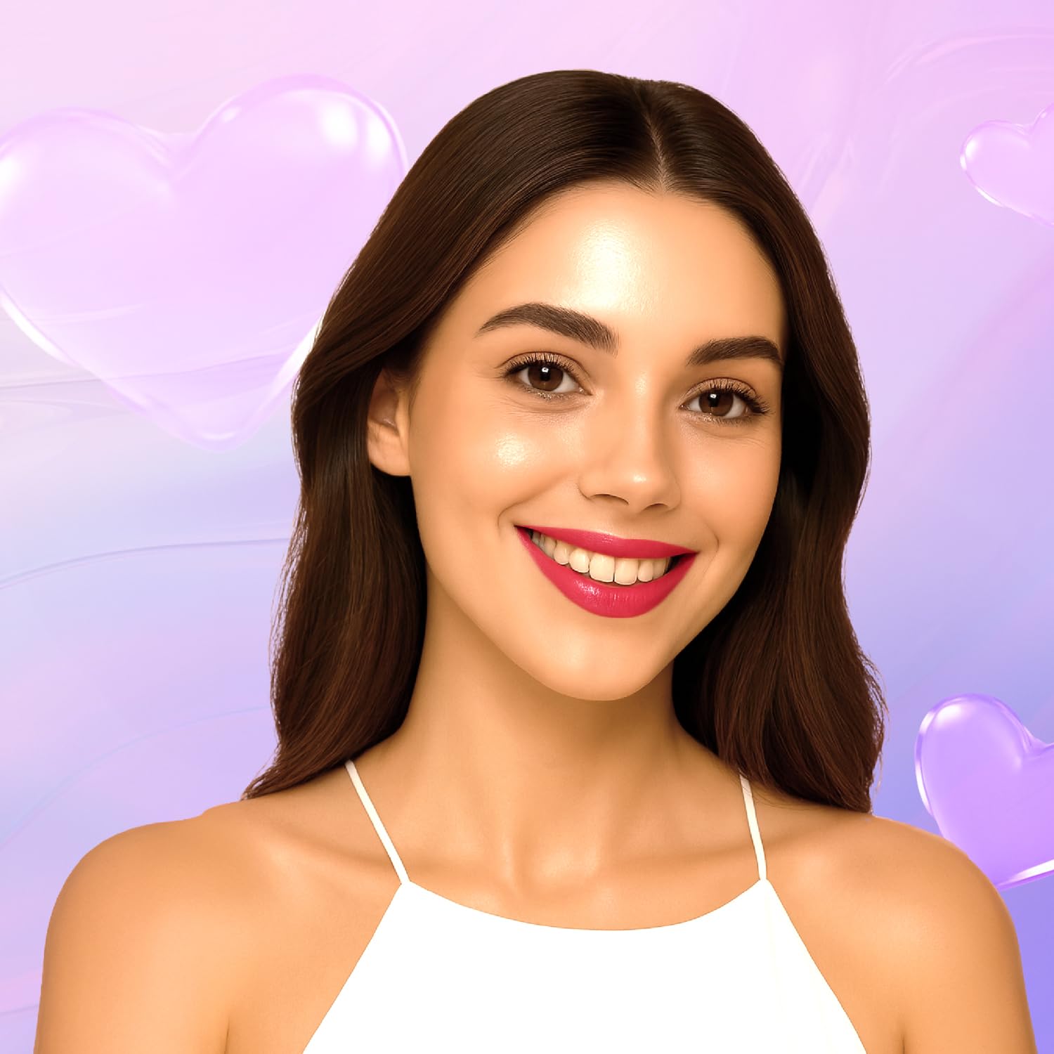 Blue Heaven Love Capsule Non Transfer Lip Colour | Intense Color Payoff | Long Lasting | One Swipe Formula | Liquid lipstick Waterproof & Smudge Proof | Exclusive Pink, 5ml