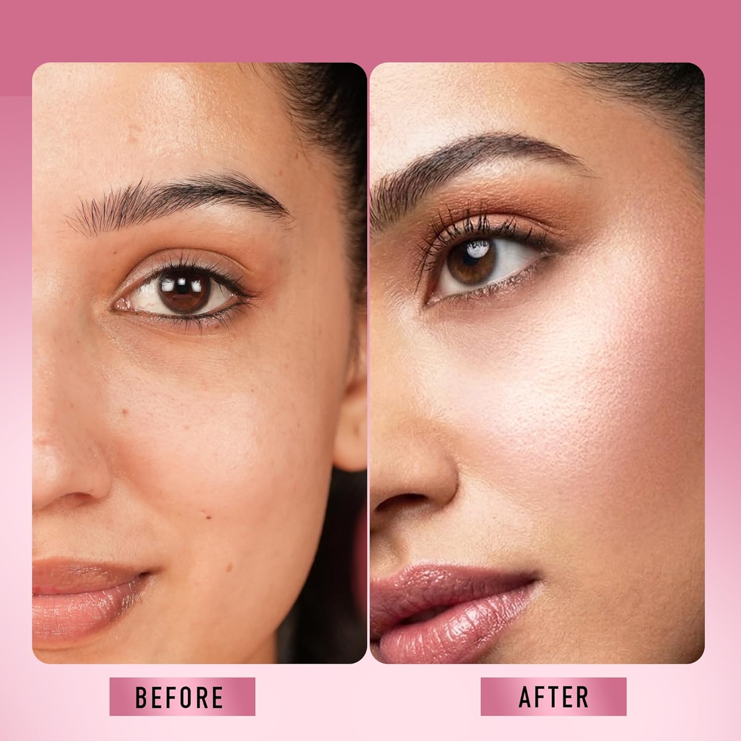 RENEE Yours Truly Strobe Cream for Face | 3 in 1 Highlighter Primer Moisturiser | Glow Cream, Lightweight, Non Sticky | Hydrating Dewy Skin Finish With Peptides | For All Skin Types | Rose Gold - 30g