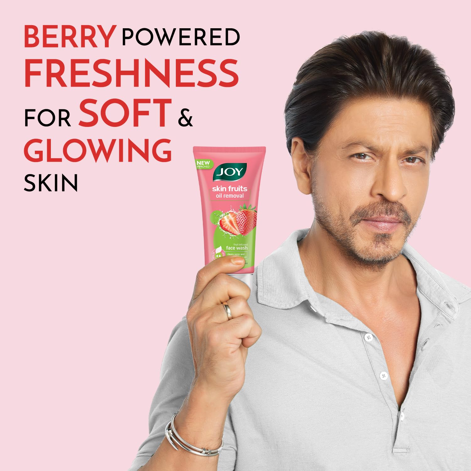 Joy Skin Fruits Strawberry Oil Removal Face Wash, 150ml