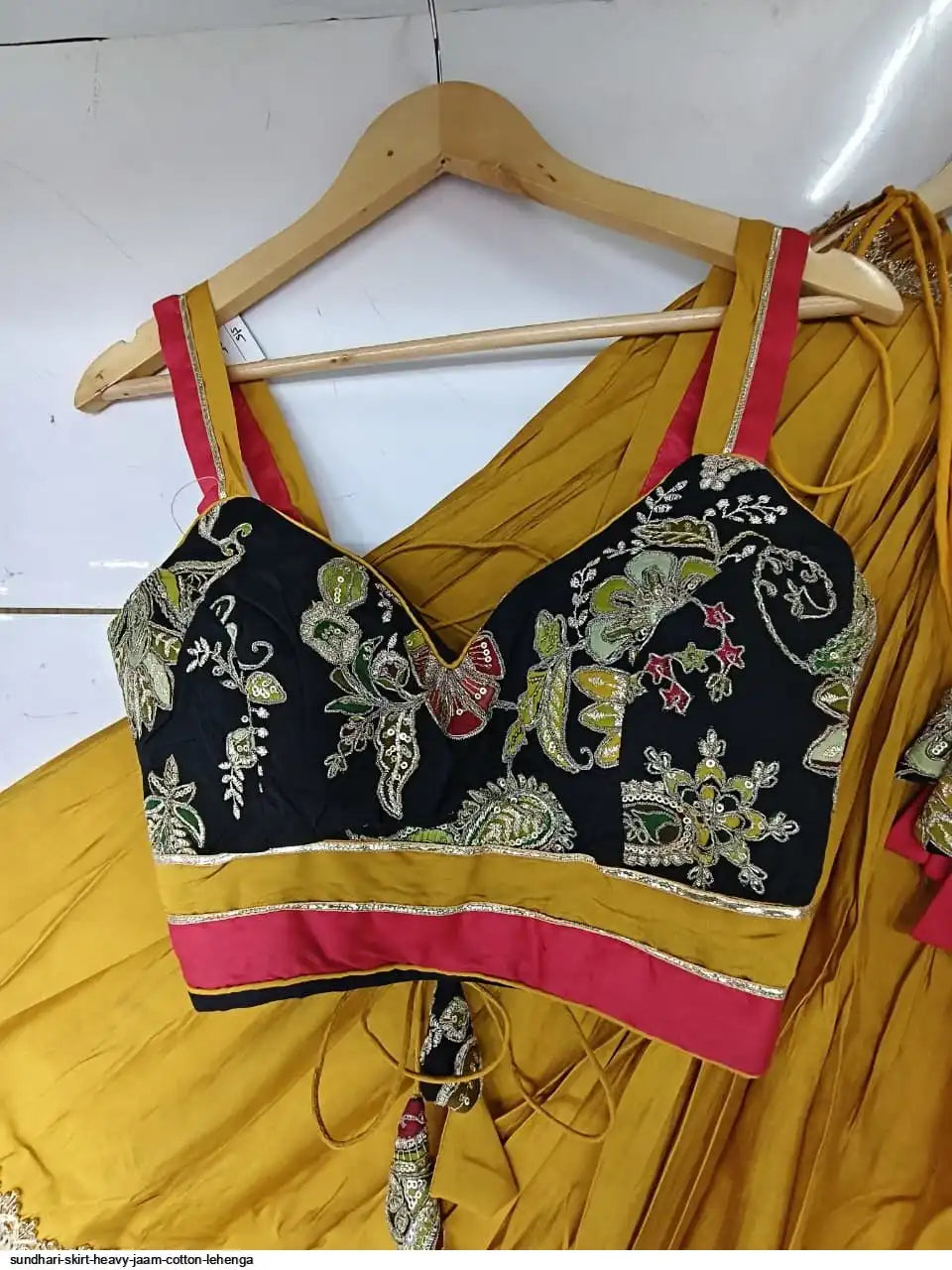 SUNDHARI SKIRT HEAVY JAAM COTTON LEHENGA