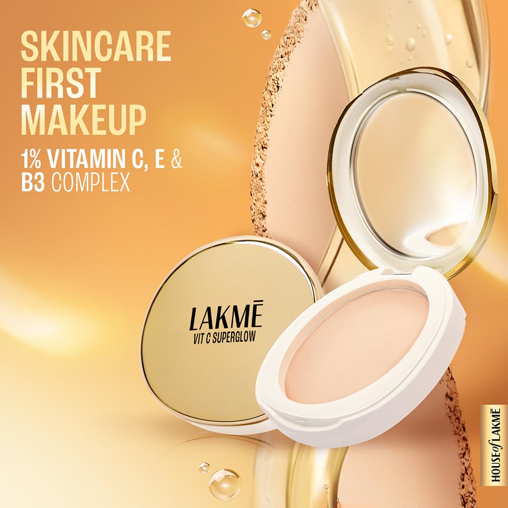 Lakme Superglow Vit C Compact Ivory10 8gm