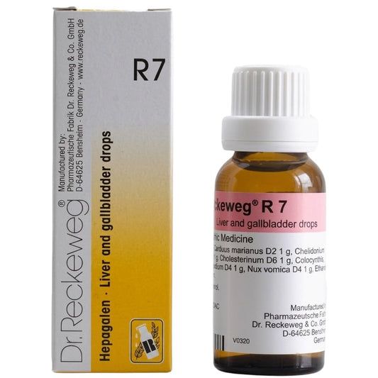Dr. Reckeweg – Homeopathic – R7 – irritation, hypochondria – 22ml for Acidity Indigestion Gas