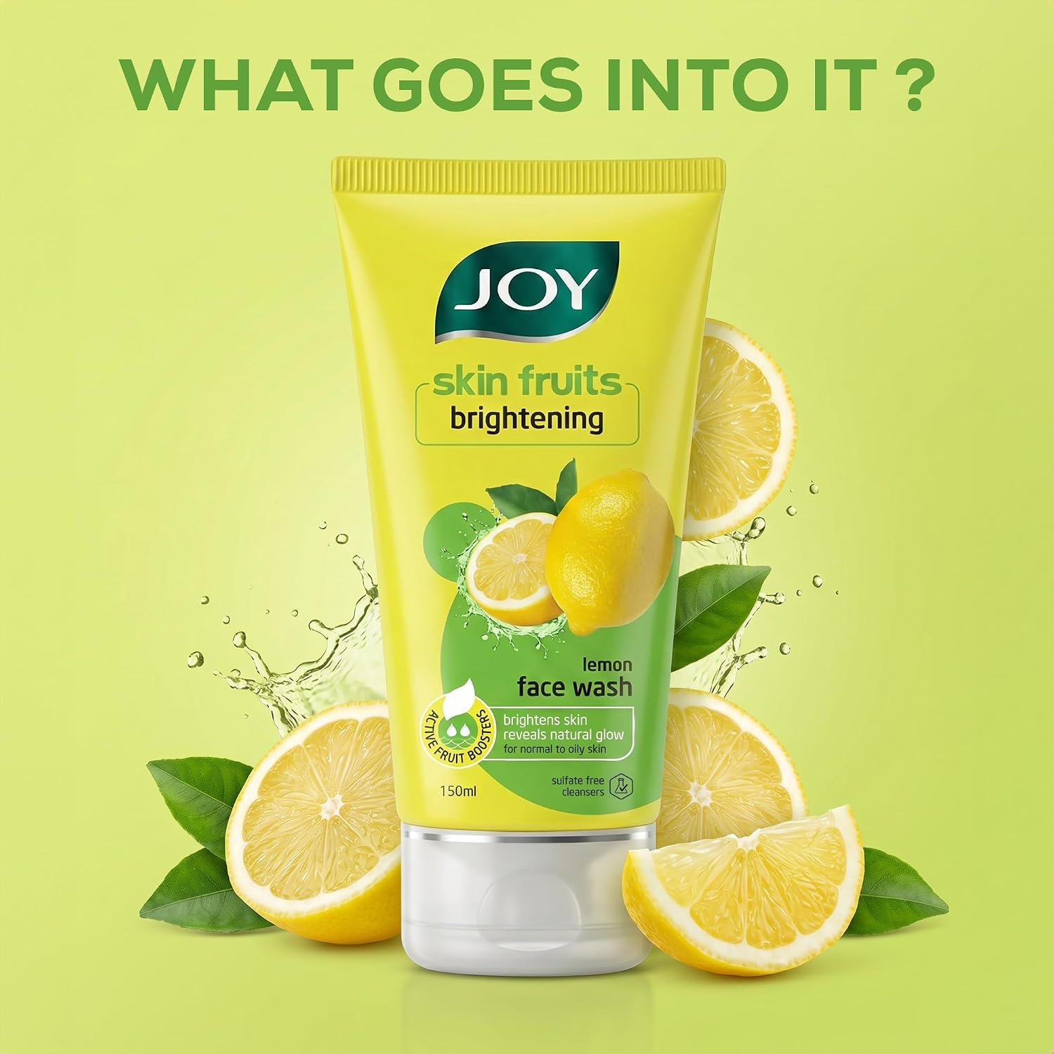 Joy Skin Fruits Lemon Brightening Face Wash 150ml x 2