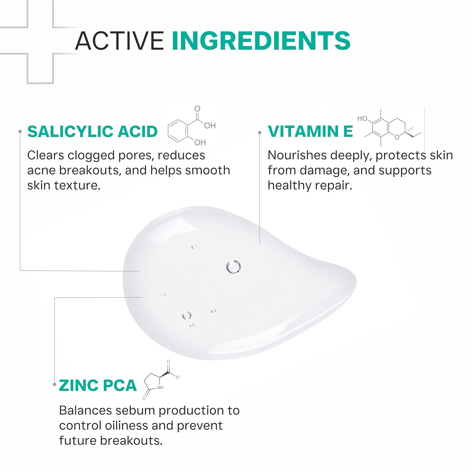 DERMATOUCH Salicylic Acid 2% Face Wash | For Acne & Oil Control | For Normal to Oily and Acne-Prone Skin | Dermatologist Tested | For Men & Women | 100ml