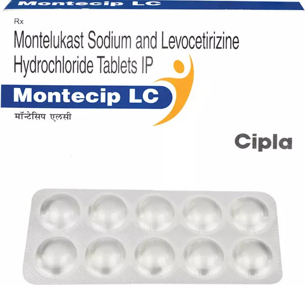 Montecip LC Tablet – 10 Tablets for Allergic skin conditions