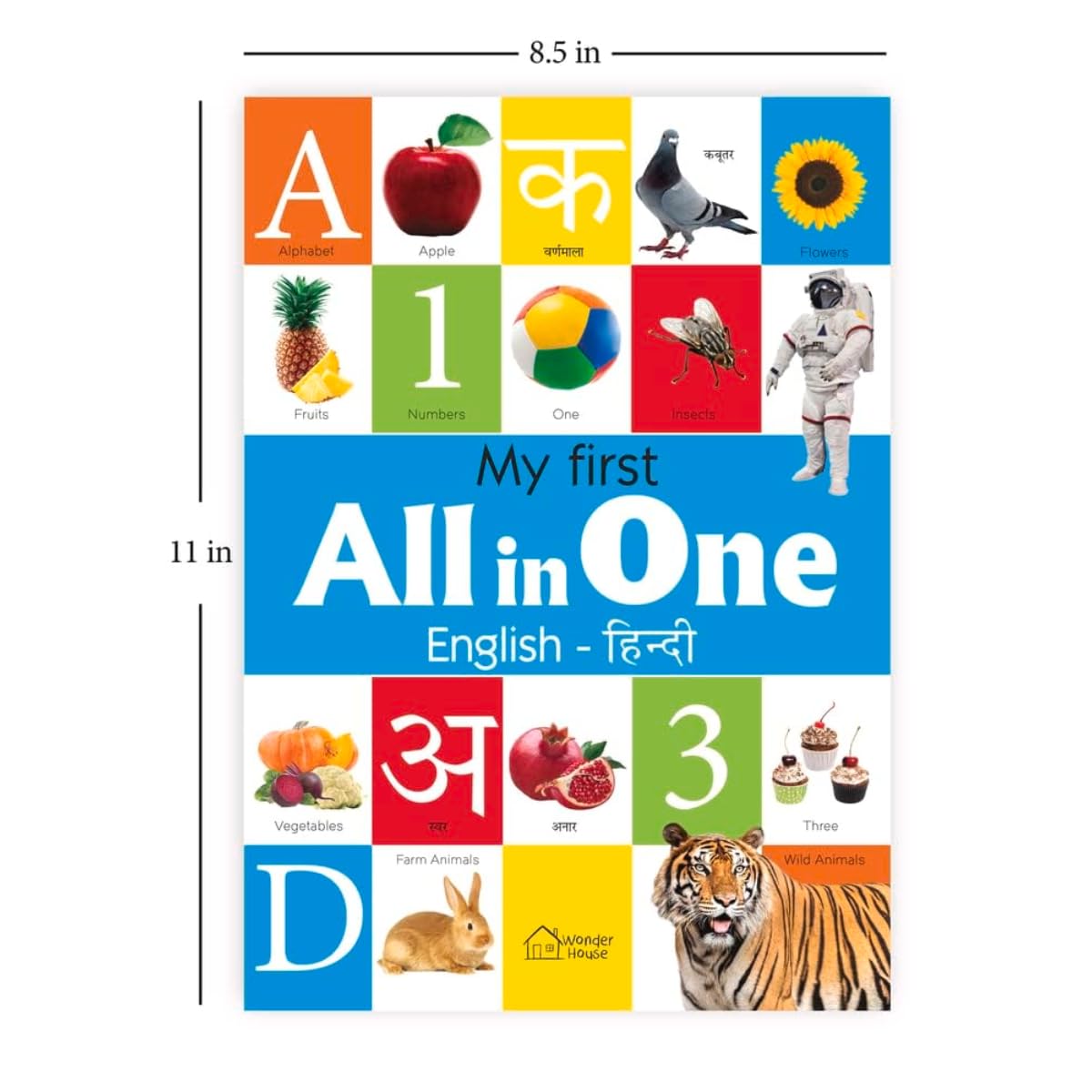 My First All in One : Bilingual Picture Book For Kids Hindi-English | Paperback