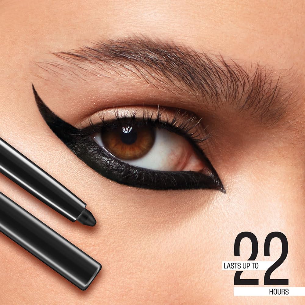 Lakme Eyeconic Insta Cool Kajal|| Black|| Cooling Kohl Liner with Cucumber|| Twist Up Pencil - Waterproof|| Smudge Proof & Long Lasting Eye Makeup|| 0.35 g