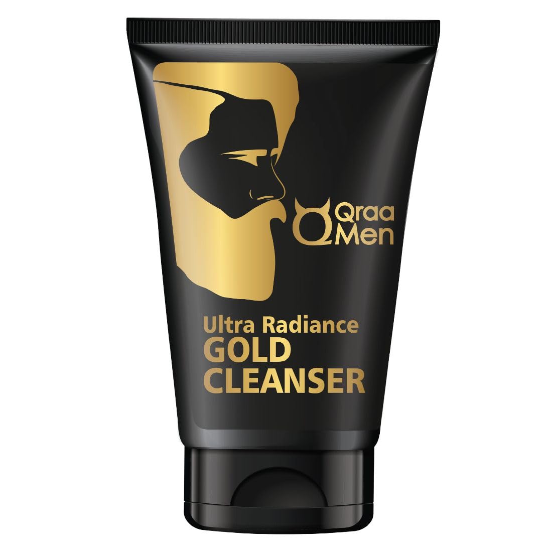 Qraa Men Gold Face Wash with 24K Gold | Deep cleansing, Anti-Ageing, Skin Brightening and Whitening Face Cleanser-100g