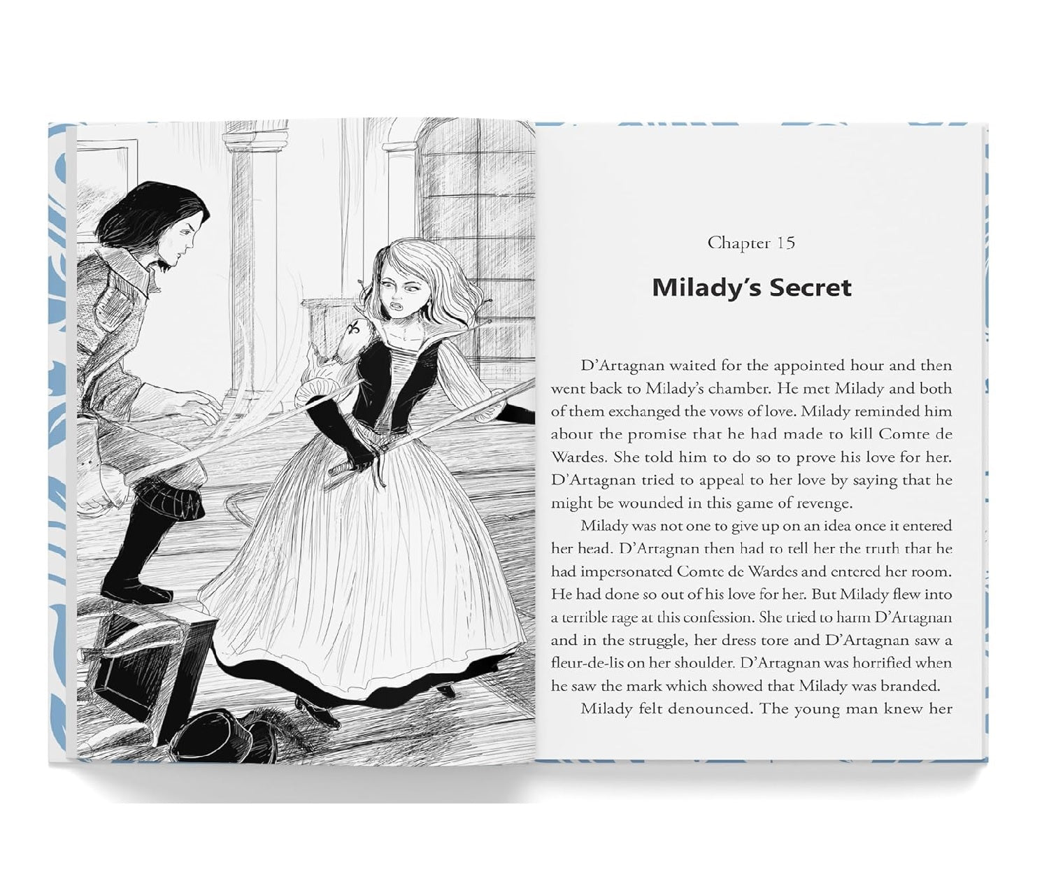 The Three Musketeers : Illustrated Abridged Children Classics English Novel with Review Questions (Hardback) Book