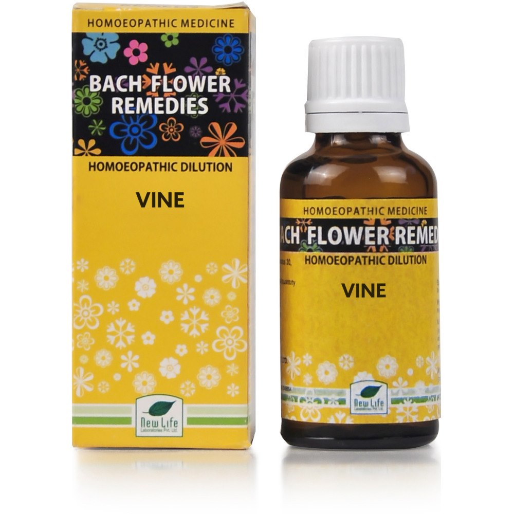 New Life Bach Flower Vine (30ml) For anger and irritation, understanding capabilities