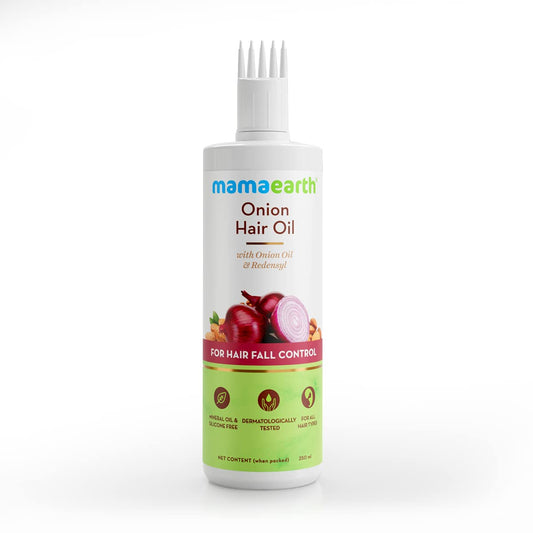 Mamaearth Onion Hair Oil for Hair Growth & Hair Fall Control with Redensyl - 250 ml