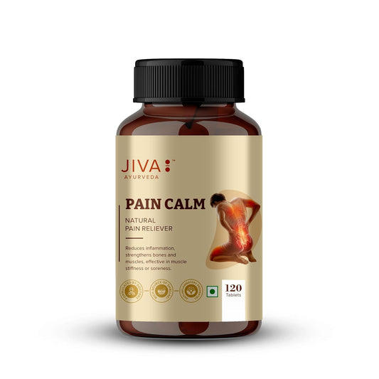 Jiva Pain Calm Tablet 500mg | Natural Pain Reliever | Strengthens the Bones - 120 Tablet