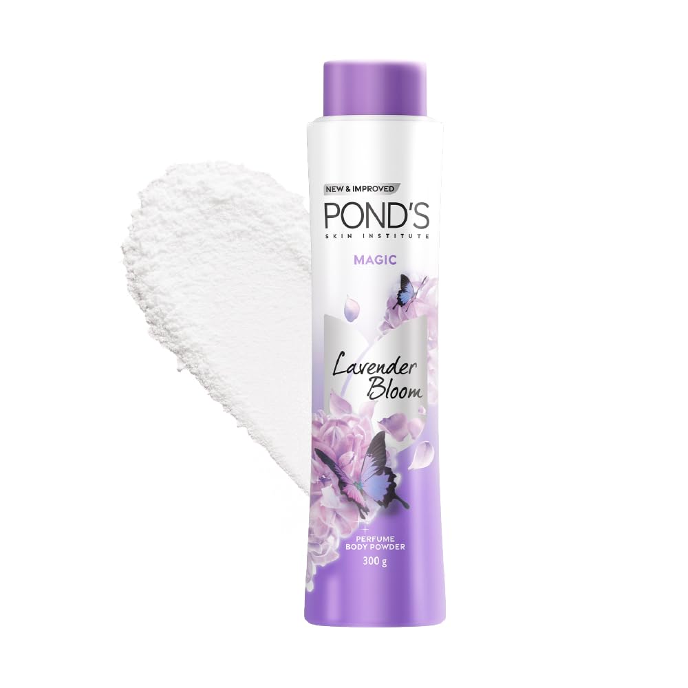 POND'S Magic Floral Perfumed Powder With Glow-boosting Vitamin B3 For Women| Crafted With Superfine Minerals For Smooth Texture|