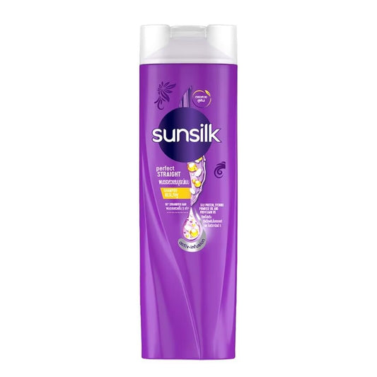 Sunsilk Perfect Straight Shampoo with Silk Proteins, Strengthening Formula for Natural Straight Hair, 120 ml