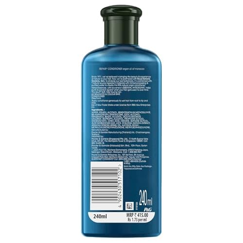 Herbal Essences Argan Oil of Morocco CONDITIONER- For Hair Repair and No Frizz- No Paraben, No Colorants, 240 ML