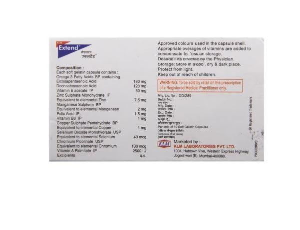 Extend Hair Tablet-Strip of 10 Tablets