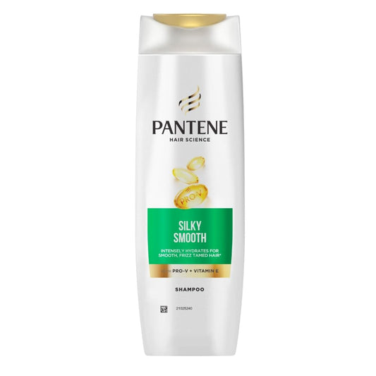 Pantene Advanced Hairfall Solution, Silky Smooth Care Shampoo, Pack of 1, 340ML, Green