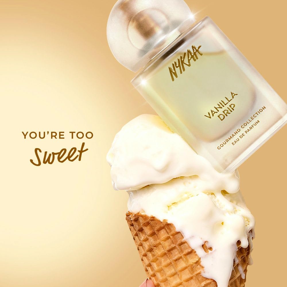 Nykaa Vanilla Drip EDP 50ml | Vanilla Perfume for Women | Pear Sweet Creamy Fragrance | Long-Lasting Daily Wear Scent | Best Sweet Perfume | Best Gift for Her