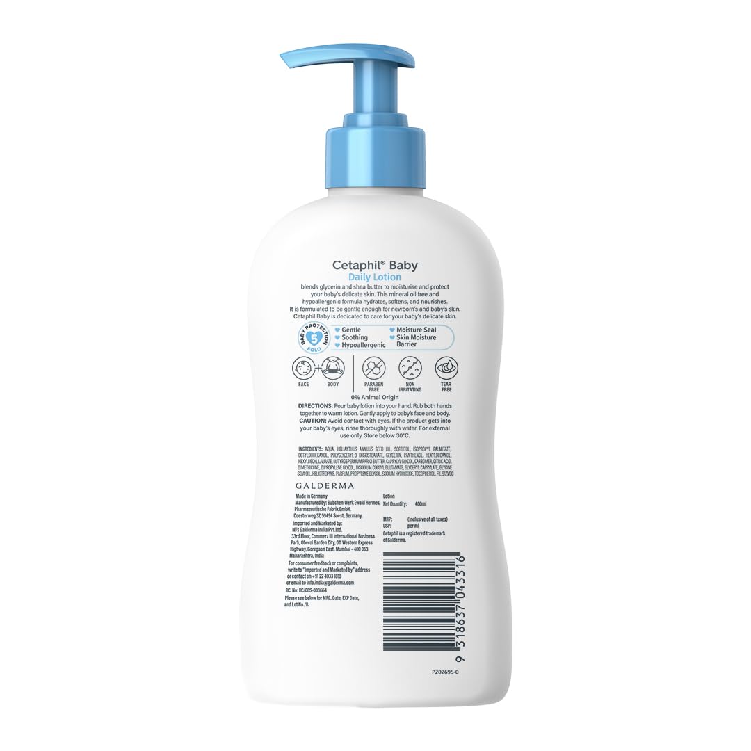 Cetaphil Baby Daily Face & Body Lotion with Organic Calendula - 400 ml