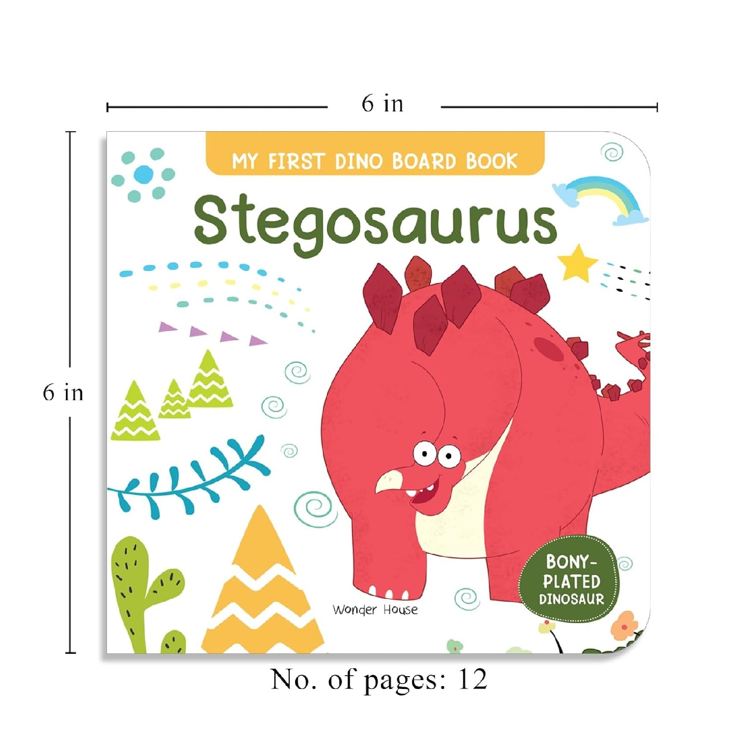 Stegosaurus – My First Dino Board Book: Illustrated Dinosaur Picture Book for Kids  | Board Book