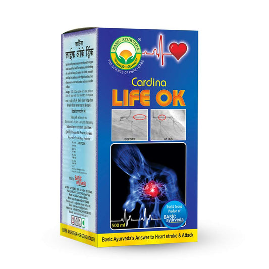 Basic Ayurveda Cardina Life OK Drink 500 ml For digestion, heart related problems, skin related diseases