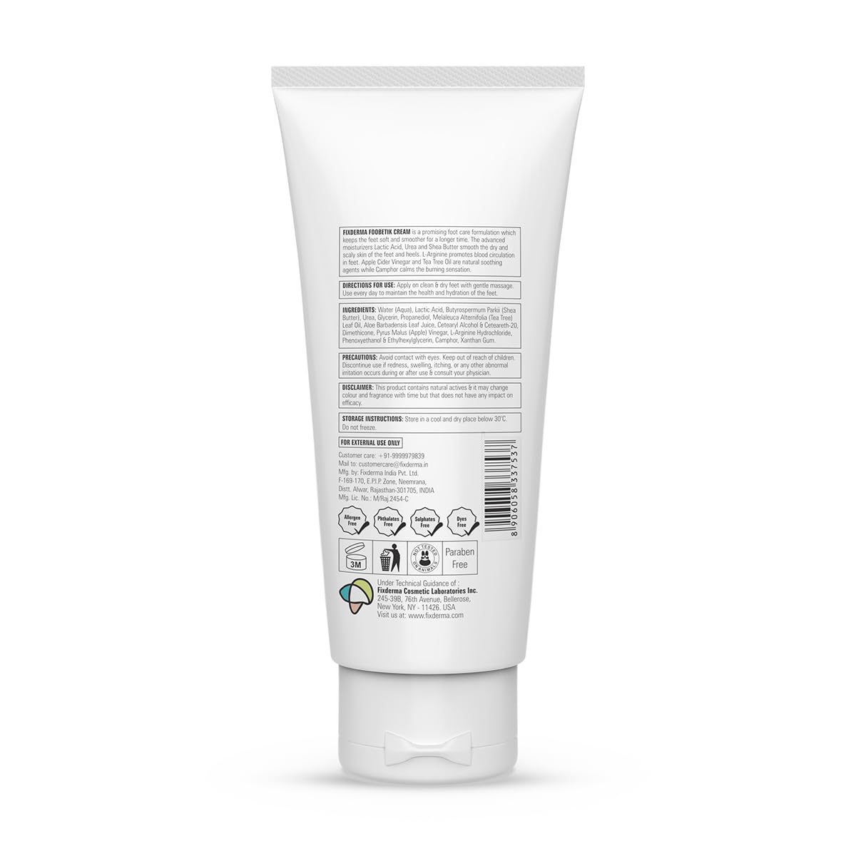 Fixderma Foobetik Cream, Foot cream, 50g For Dry & Cracked Feet, Calloused or Chapped Skin