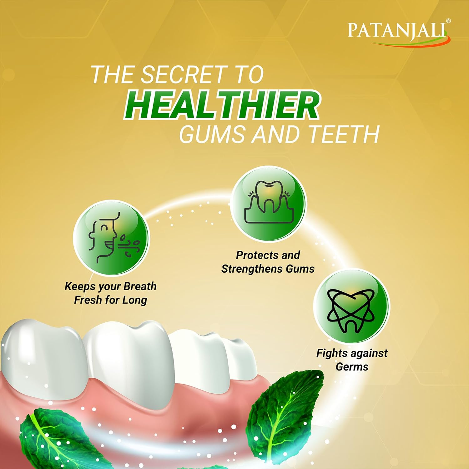 Patanjali Dant Kanti Advance Dental Cream for Sensitivity Relief, Eliminates Bad Breath (100g)