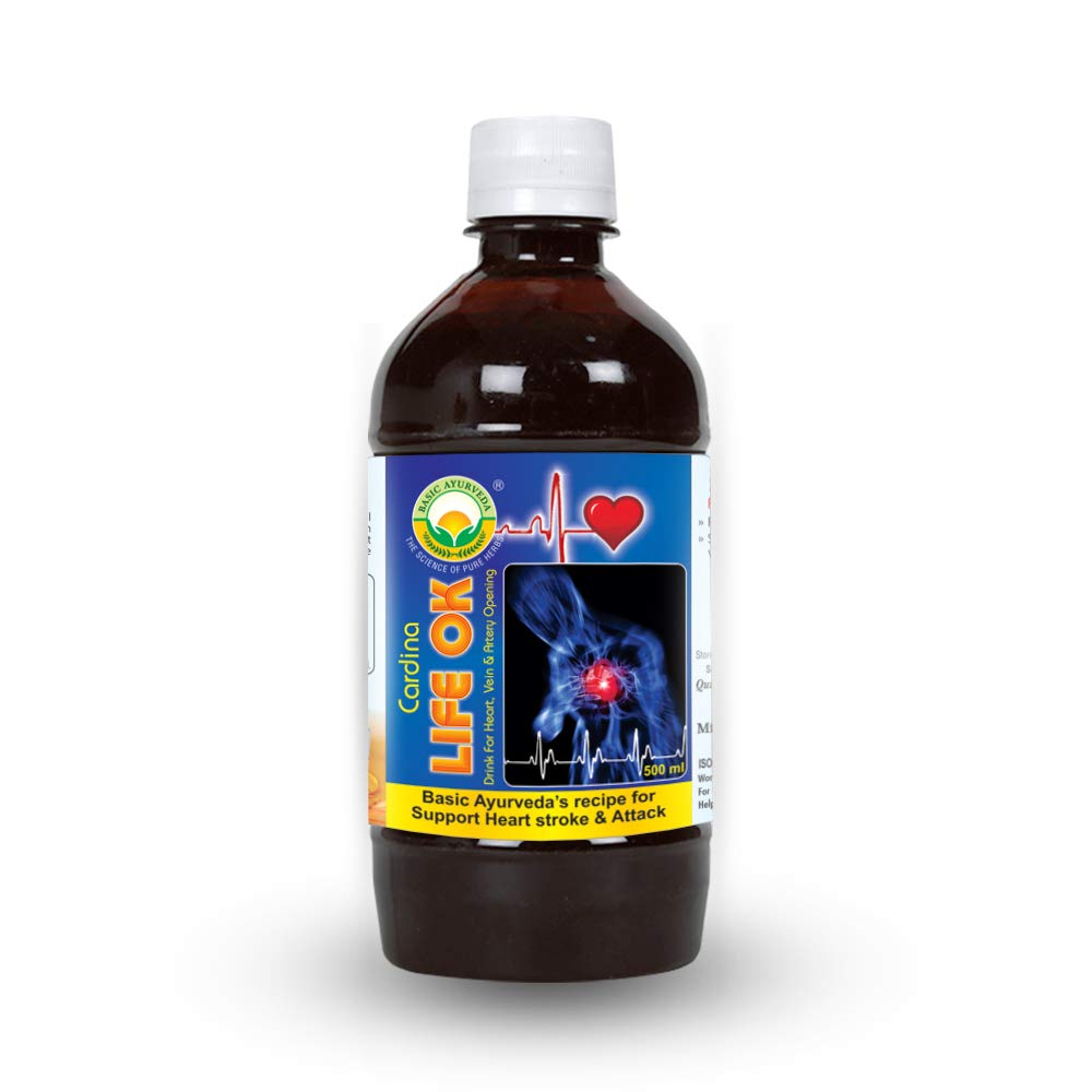 Basic Ayurveda Cardina Life OK Drink 500 ml For digestion, heart related problems, skin related diseases