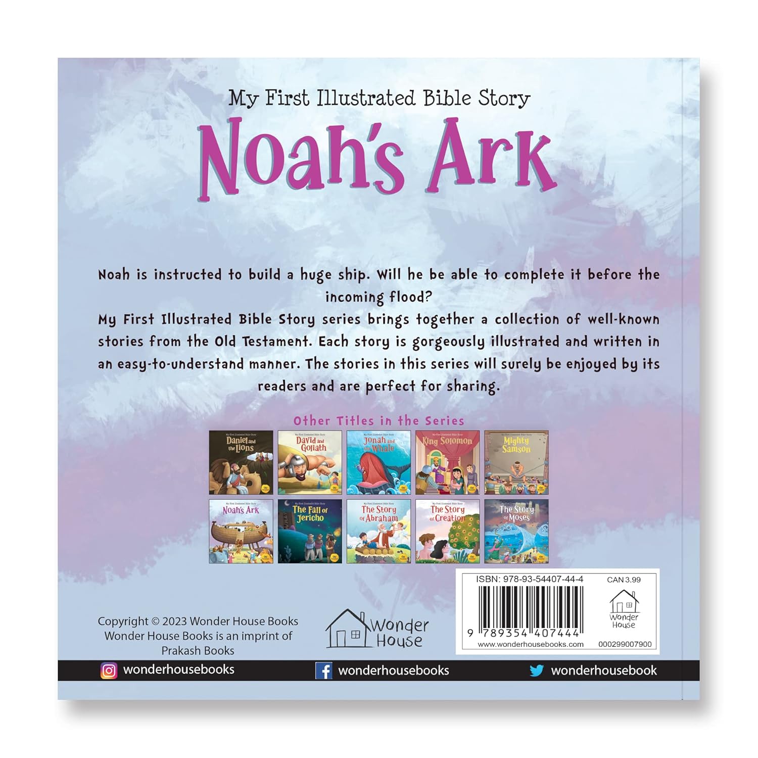 My First illustrated Bible Story: Noah’s Ark Paperback Book