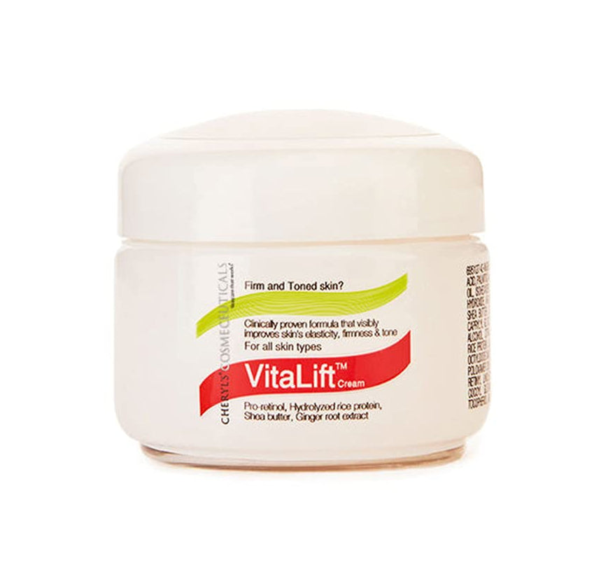 Cheryl’s Cosmeceuticals Vitalift Cream – Anti Aging Cream – 50g For crow’s feet, forehead, and under-eye wrinkles