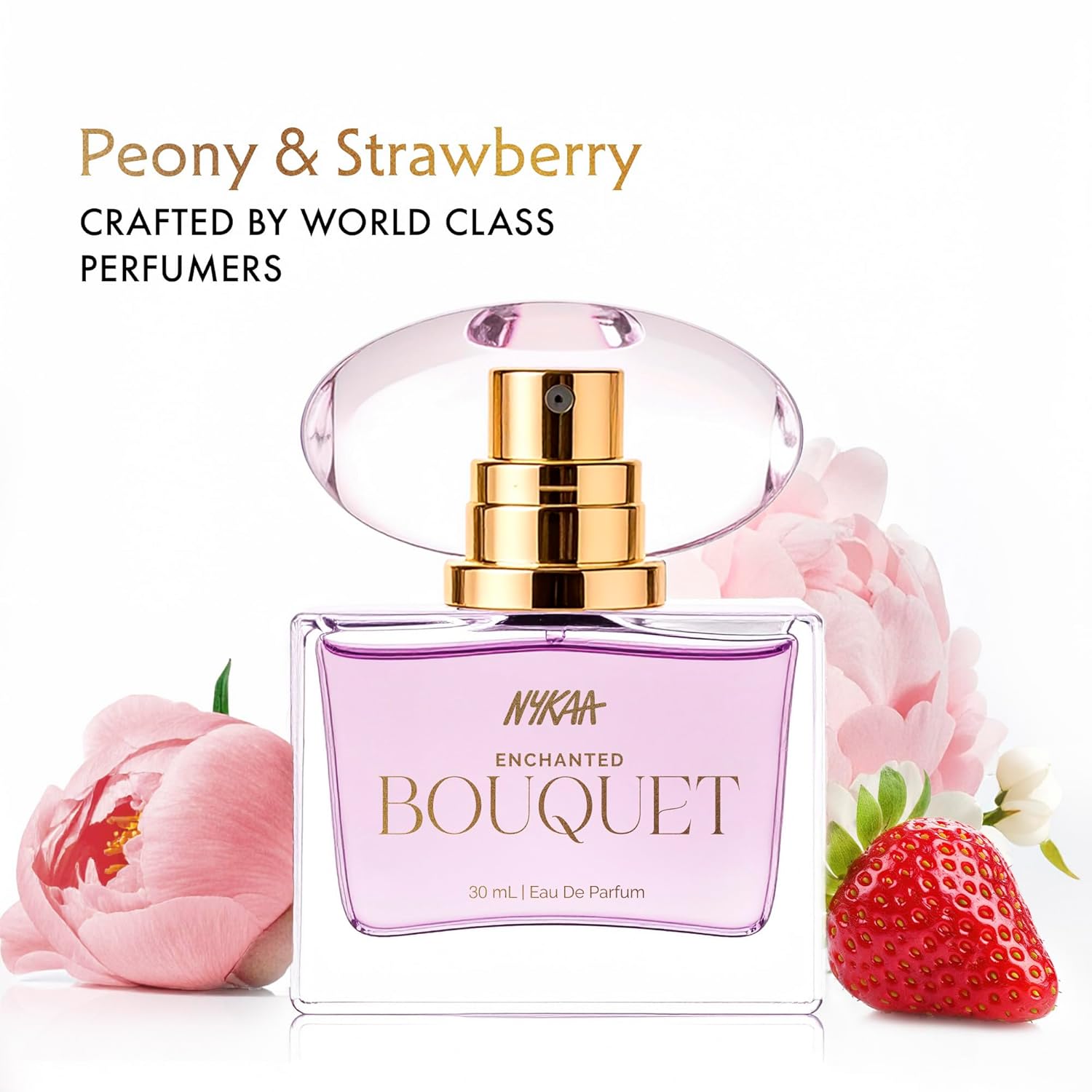 Nykaa Enchanted Bouquet Long Lasting EDP| Fruity Floral Perfume for Women | Day to Night Fragrance | Peony & Strawberry| Everyday Perfume for Her | Travel Friendly Size