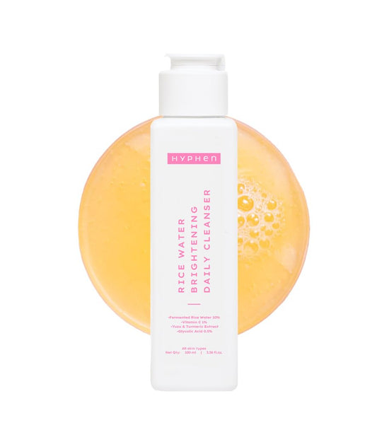 Hyphen Rice Water Brightening Daily Cleanser To Brighten Skin & Reduces Dark Spots - 100ml